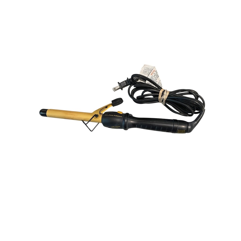 Jilbere by Conair Professional Gold Curling Iron Hair Styling Tool Black Handle